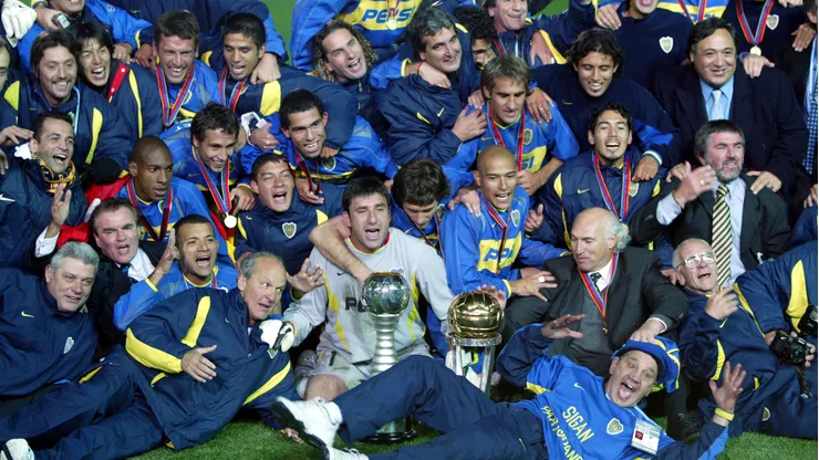 Boca en su conquista ante Milan en 2003.
