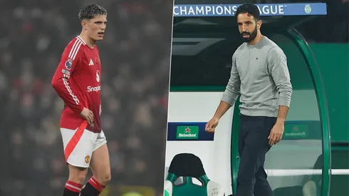Ruben Amorim piensa a Alejandro Garnacho con Rasmus Hojlund o Viktor Gyokeres en el ataque del Manchester United.