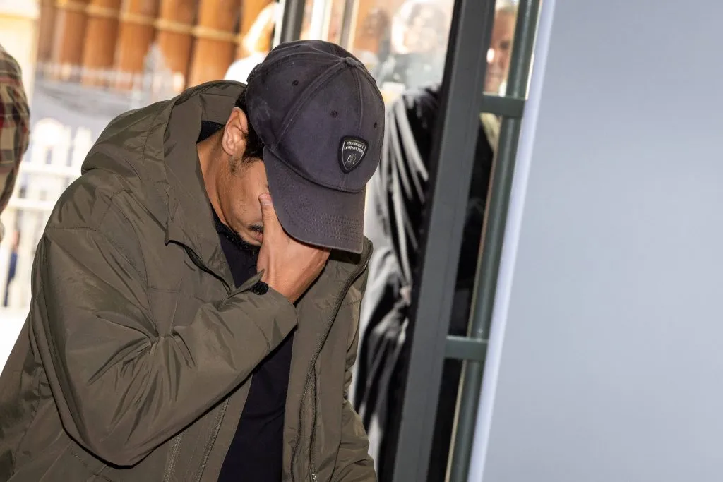 Ben Yedder llega al Palacio de Justicia de Niza para ser juzgado por agresión sexual en estado de ebriedad. (IMAGO /&nbsp;ABACAPRESS)