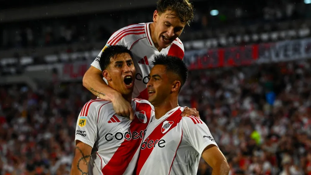Colidio, Meza y Pity Martínez, figuras de River (IMAGO / NurPhoto).