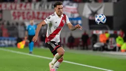 Enzo Díaz durante un partido de River.