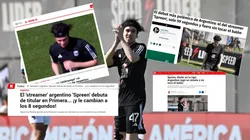 Medios de todo el mundo reportaron sobre el debut del streamer Spreen en la primera división de Riestra vs. Vélez.