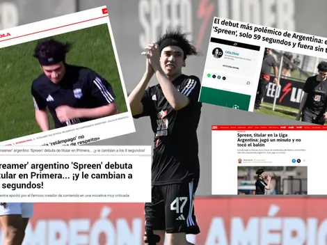 La presencia de Spreen en el Riestra vs. Vélez tuvo repercusión mundial
