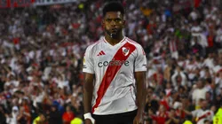 Miguel Borja se lesionó previo al partido con Independiente.