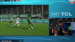 El gol anulado a Sarmiento.