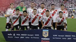 Los once de River que salieron a jugar el partido.