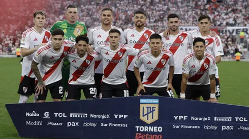 Los once de River que salieron a jugar el partido.