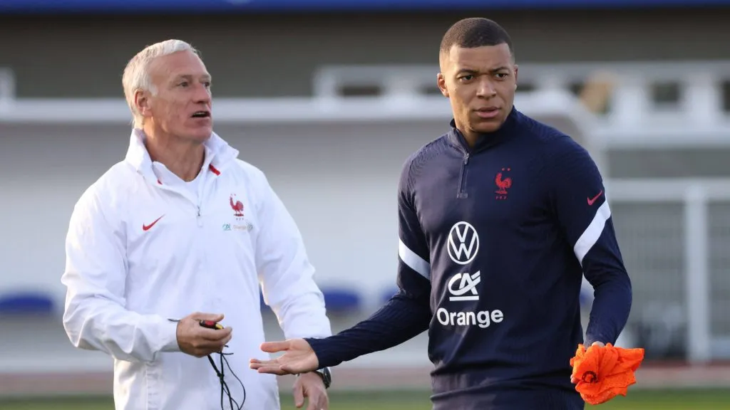 Didier Deschamps y Kylian Mbappé, los principales apuntados en Francia (IMAGO / MAXPPP).