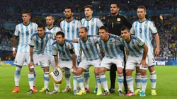 El plantel de la Selección Argentina en el Mundial 2014.