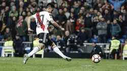 Gonzalo Martínez definiendo con el arco vacío.