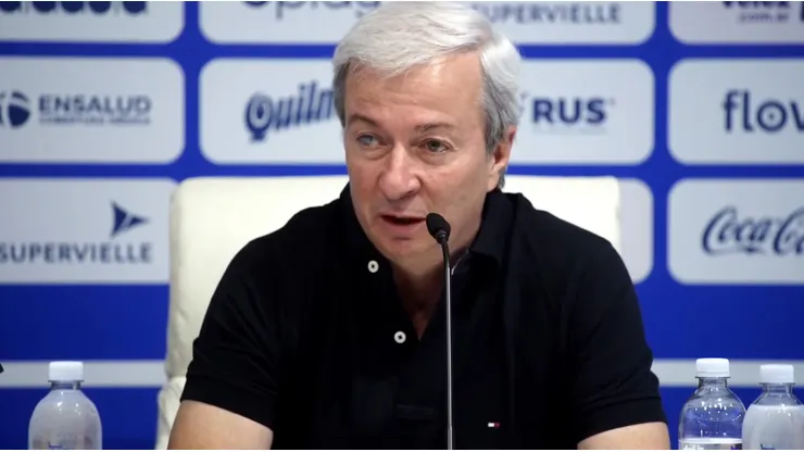 Fabián Berlanga, presidente de Vélez.