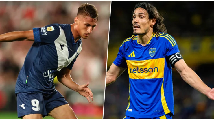 Braian Romero y Edinson Cavani.