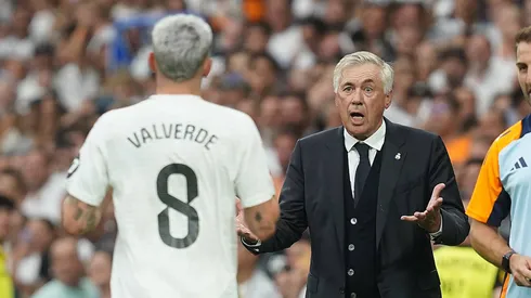 Carlo Ancelotti y Federico Valverde en Real Madrid.