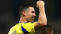 Cristiano Ronaldo y su brazo en alto por el gol ante Al Ain.