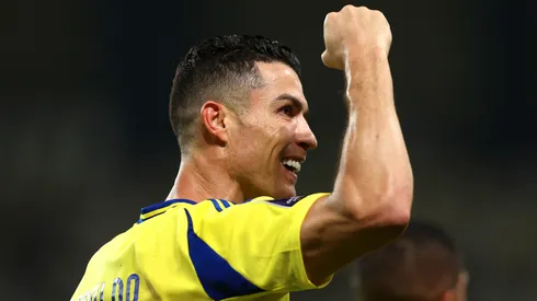 Cristiano Ronaldo y su brazo en alto por el gol ante Al Ain.