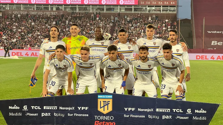 Boca visitó a Lanús por la Liga Profesional.