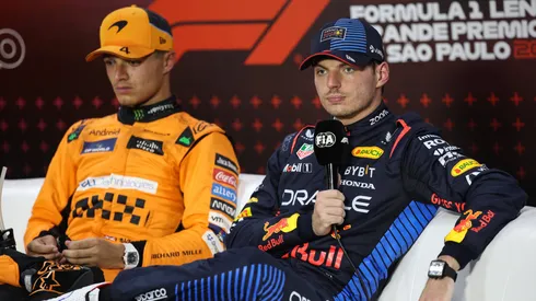 Verstappen y Norris en Brasil.