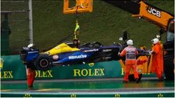 Así sacaron al auto de Colapinto en Interlagos