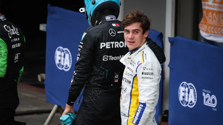 Franco Colapinto, durante el fin de semana en Interlagos.