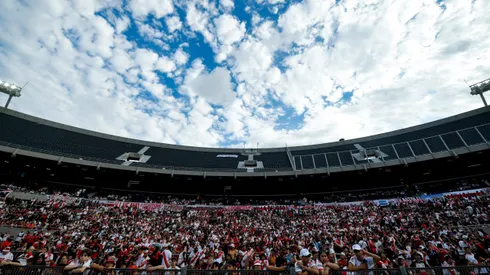Los hinchas de River en el encuentro contra Banfield.