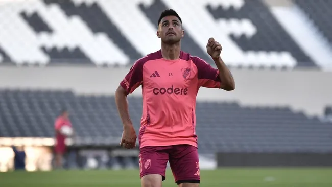 Gonzalo Martínez entrenándose.