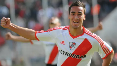 Affranchino celebrando un gol en River.