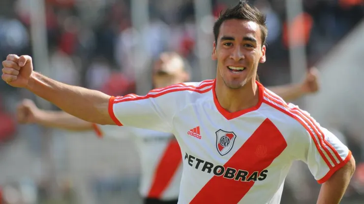 Affranchino celebrando un gol en River.