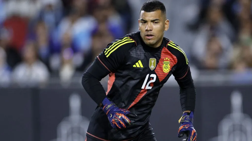 Walter Benítez dando sus primeros pasos en la Selección Argentina.