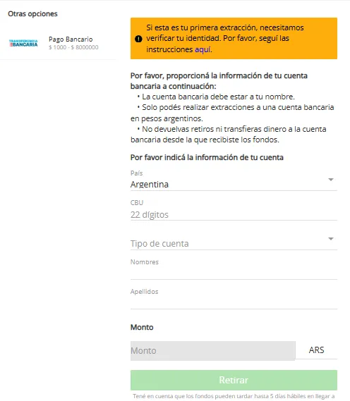 betsson retirar dinero