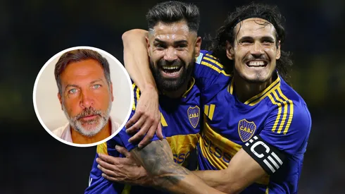 Milton Giménez y Cavani, la dupla de Gago.