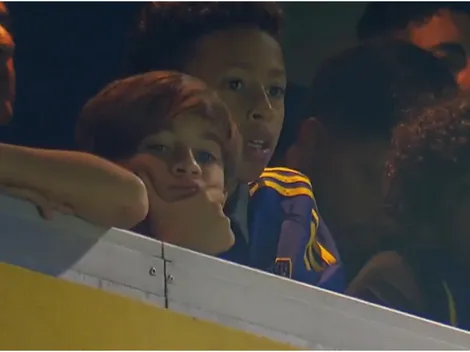 La reacción de Thiago Messi en La Bombonera al gol de Boca contra Gimnasia