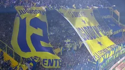 Los hinchas de Boca en la previa del partido contra Gimnasia.