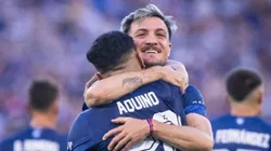 El festejo de los jugadores de Vélez.