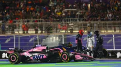 Colapinto fue chocado por Ocon en el GP de Qatar.