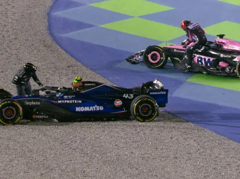 El accidente de Franco Colapinto en la primera vuelta que lo dejó fuera del GP de Qatar de la Fórmula 1