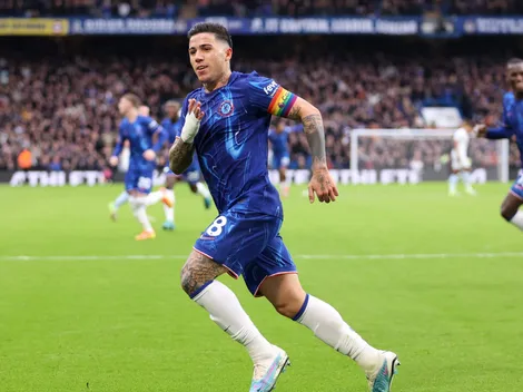 Enzo Fernández le hizo un golazo a Dibu Martínez en Chelsea vs. Aston Villa