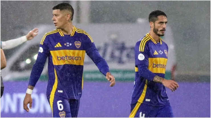 Marcos Rojo y Nicolás Figal