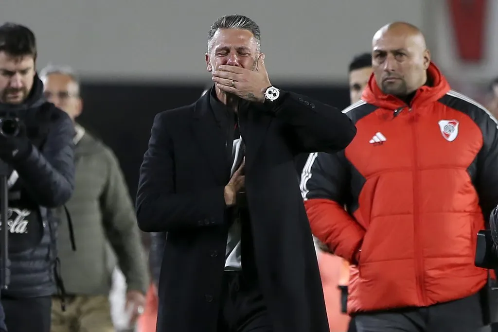 El llanto de Demichelis en su último partido en River.