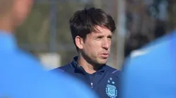 Diego Placente, entrenador de la Selección Argentina Sub 20.