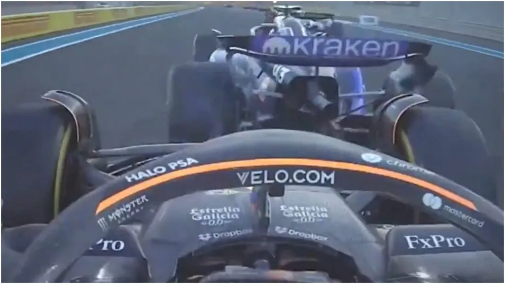 El momento del impacto.