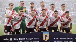 Los once de River que salieron a jugar el partido.