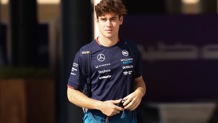 Franco Colapinto durante su estadía en Williams.