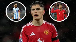 Alejandro Garnacho dijo que jugar con Lionel Messi es un sueño y que le gusta que los hinchas del Manchester United coreen su nombre como lo hacían con CR7.