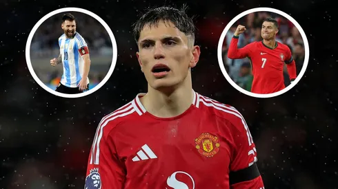 Alejandro Garnacho dijo que jugar con Lionel Messi es un sueño y que le gusta que los hinchas del Manchester United coreen su nombre como lo hacían con CR7.