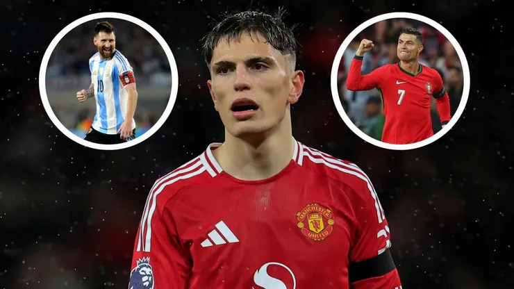Alejandro Garnacho dijo que jugar con Lionel Messi es un sueño y que le gusta que los hinchas del Manchester United coreen su nombre como lo hacían con CR7.