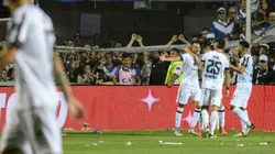 El festejo de los jugadores de Central Córdoba.