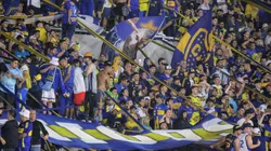La hinchada de Boca en el duelo contra Vélez.