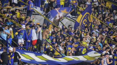 La hinchada de Boca en el duelo contra Vélez.