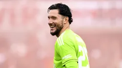 Jeremías Ledesma en un partido de River.