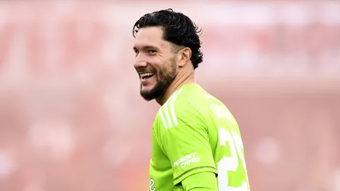 Jeremías Ledesma en un partido de River.